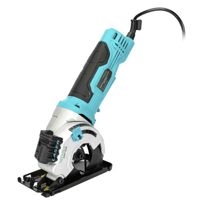 Fierastrau circular electric de mână 480W 85mm Detoolz laser 3 disc