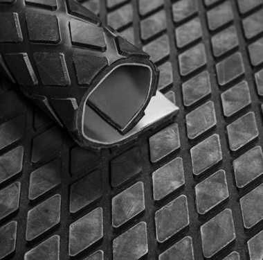 Covor cauciucare tamburi, 10mm grosime, 1500mm latime, autoaderizant