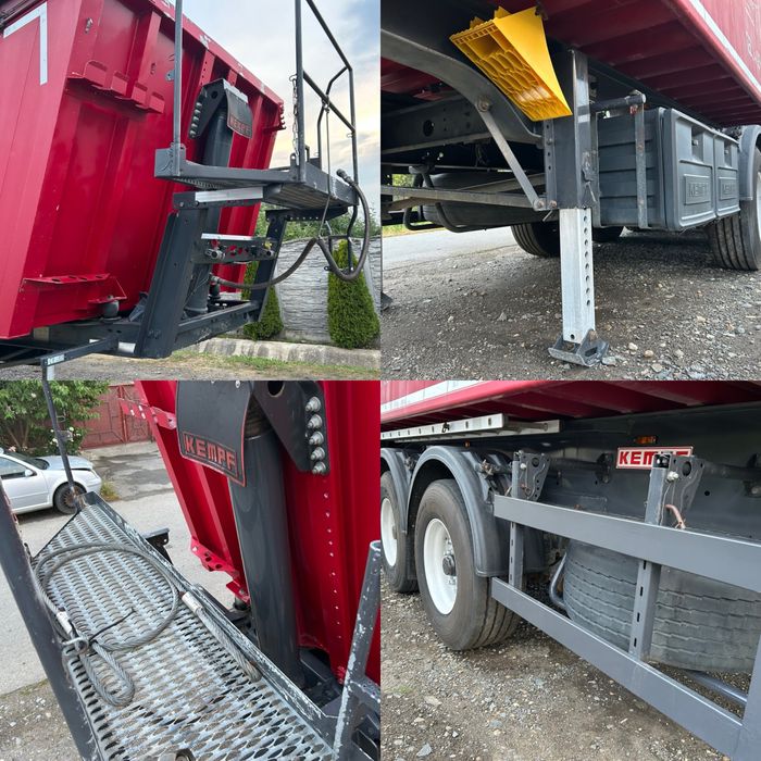 Semiremorca Cereale Kempf 40mc. Frana Disc  2015 Alcoa 2 Axe Liftante Recent Adus Impecabila