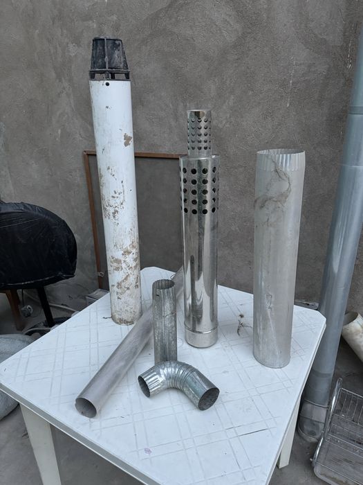 Комлект труб для вытяжки кухни и двухконтурного котла