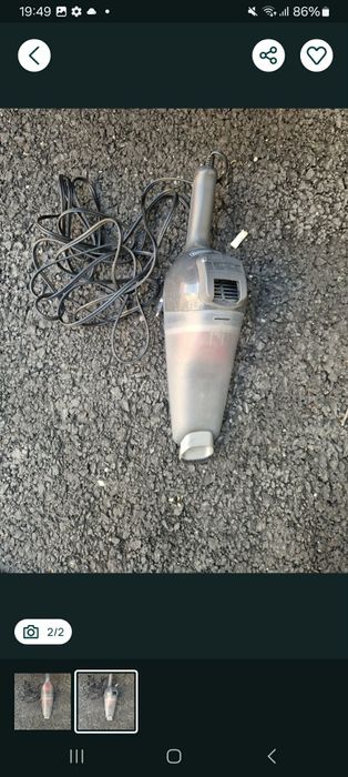 Vând aspirator auto black-decker