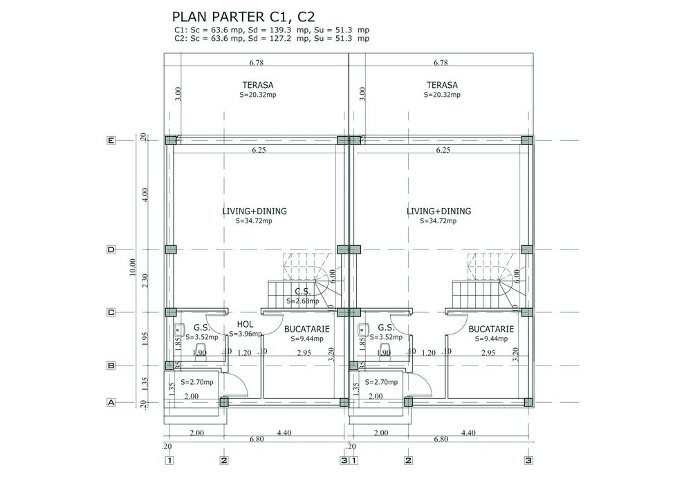 Vand casa 3 camere 2 bai 108 mp utili Pantelimon centru
