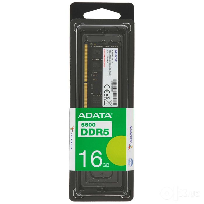 - Модуль памяти Adata DDR5 16GB 5600MHz SODIMM