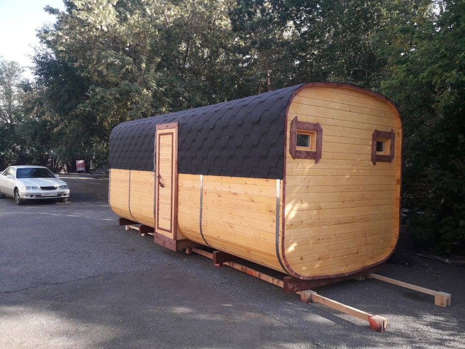 Баня-бочка, купель