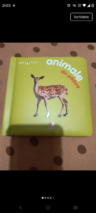 Bebe învață - animale din pădure carte copii