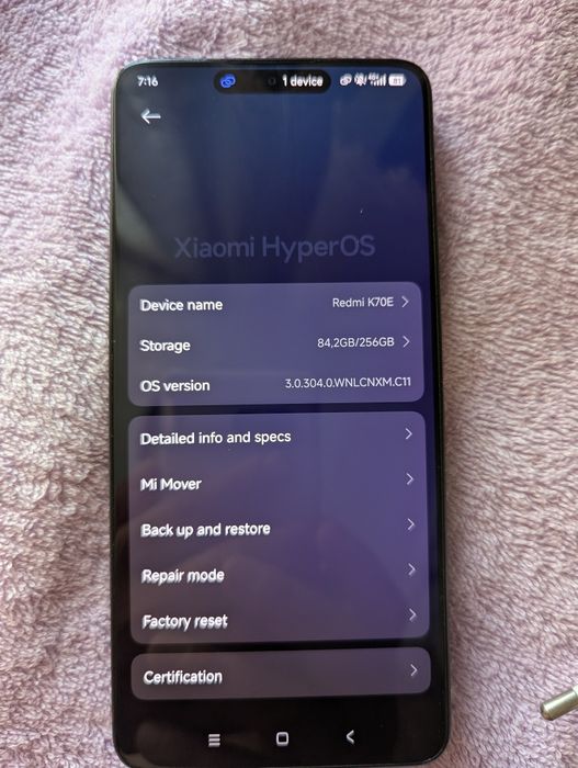 Продам redmi K70E 256gb. (Poco x6 pro)