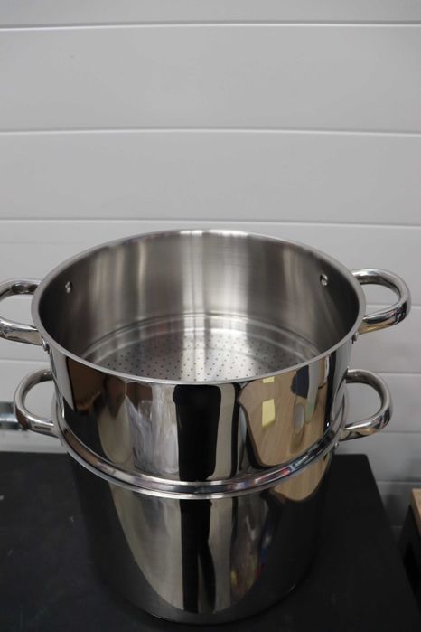 Тенджери 2 бр BAUMALU , Неръжд. стомана, инокс, ф30, 16л, ЛИПСВА КАПАК