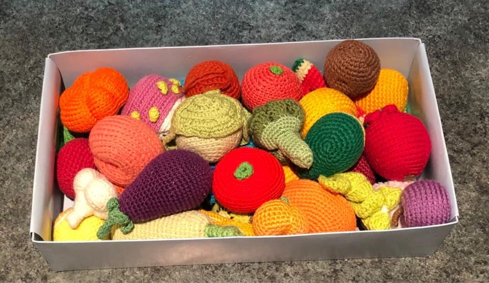 Игрушки фрукты-овощи