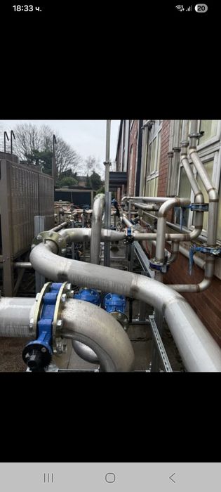 Промишлени монтажи ,трабопроводи,котелни инсталации,технически помещен