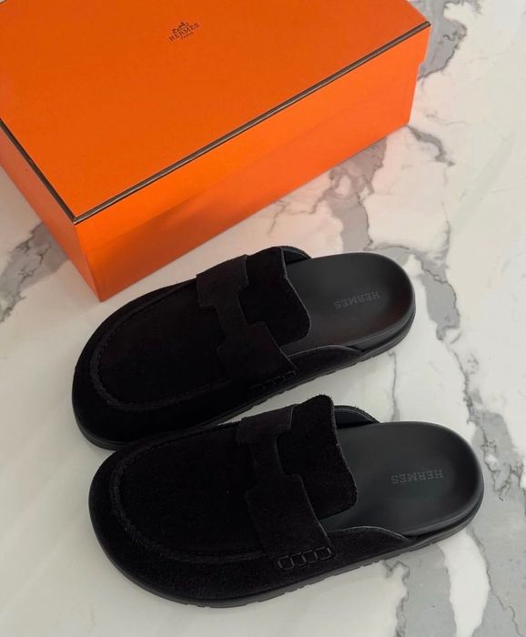Черни чехли Hermes