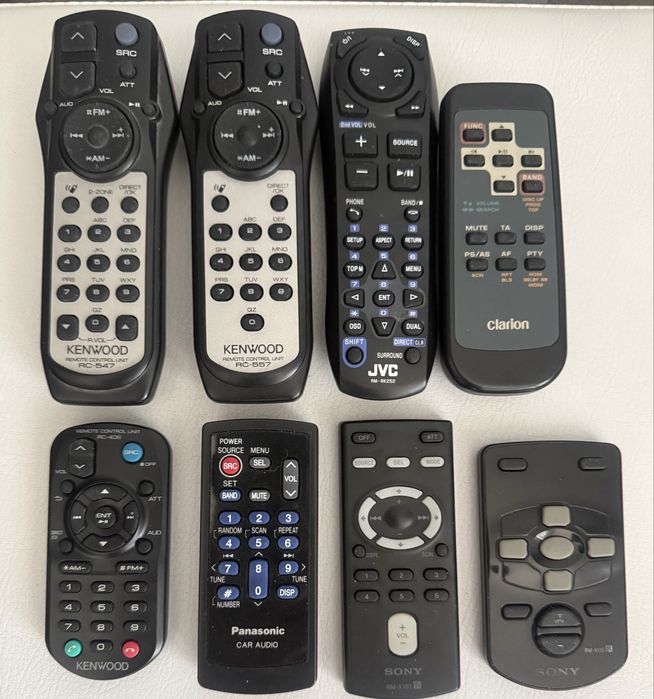 Дистанционни Кар аудио SONY,JVC,KENWOOD, CLARION,PANASONIC 10€