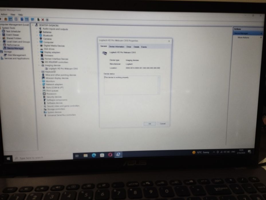 Camera web Logitech c910
