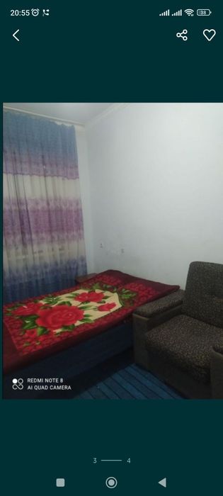 Сдаётся одна комната для  девушки Квартира с хозяйкой у рисовог