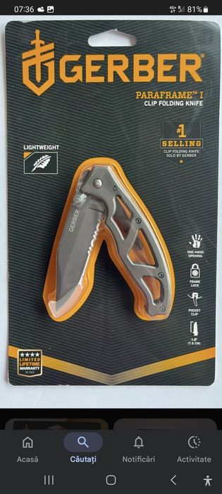 Cuțit, Vânătoare Briceag Gerber Sumo Topor Fiskars