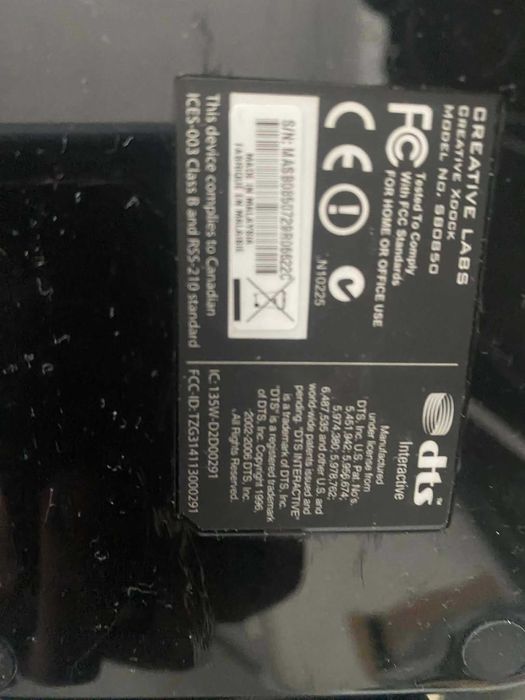 Sistem Audio Creative Sound Blaster X-Fi Wireless + Placă de sunet externă - Raritate