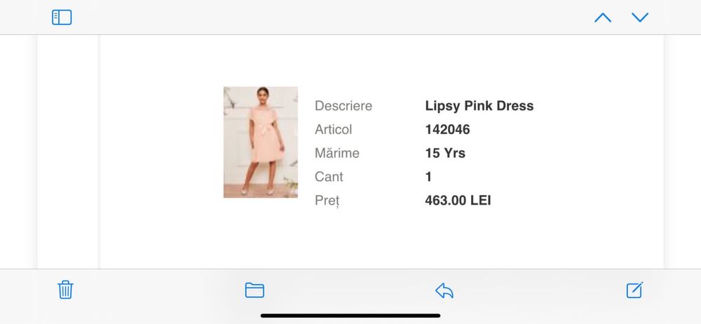 Rochie fetite Next