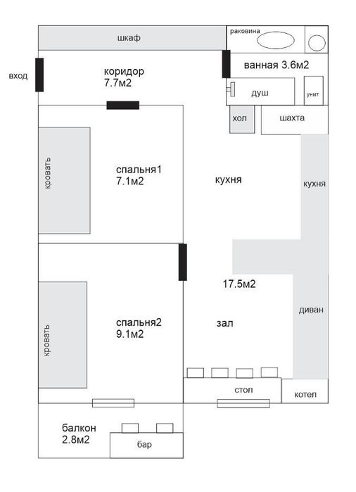 Продаётся квартира в р-не Яшнабад, ор-р Дубовая, 3/8/9(студия)