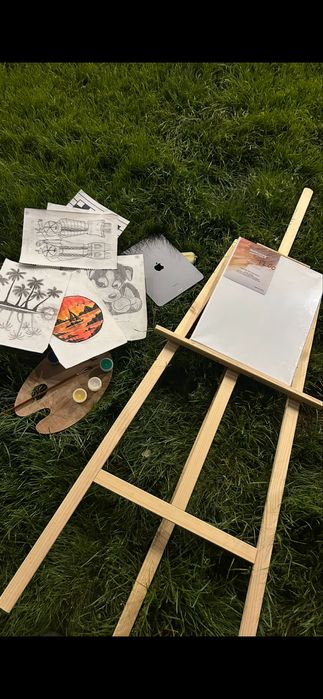 Мольберт подставка для картин картинка рисунок