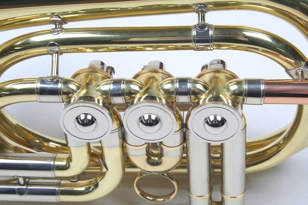 Trompeta buzunar 3 clape Karl Glaser Bb auriu