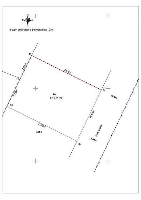 Teren intravilan 337 mp.