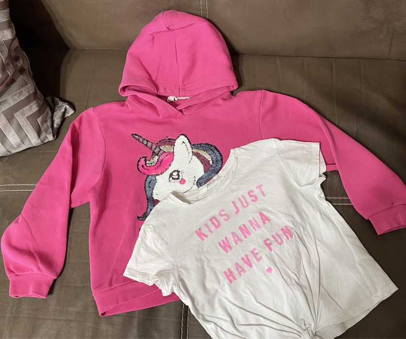 Сет H&M 2 суичера и тениска 122-128см