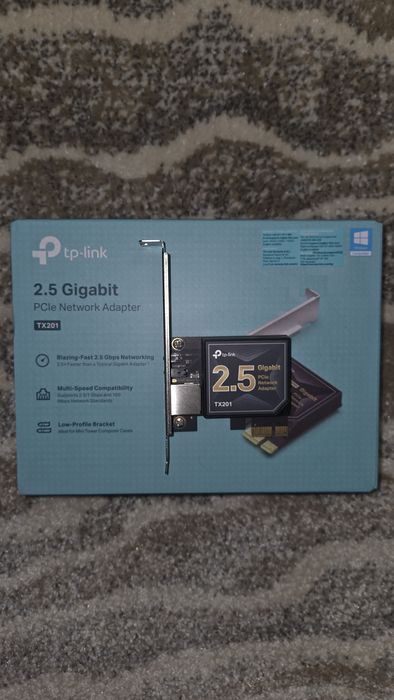 Placa de Retea TP-Link TX201 PCI-E Port RJ-45 2500Mbps Negru/Argintiu