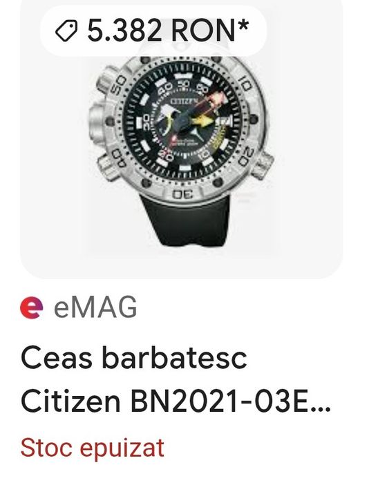 Ceas scufundari Citizen Aqualand Promaster