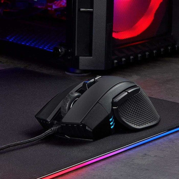 Мишка Corsair IRONCLAW RGB, Fps/Moba, RGB LED, 18 000 DPI, USB