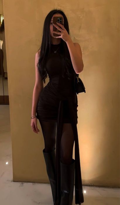 Платье коричневое, размер S