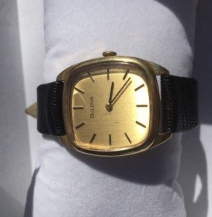 Ceas Bulova unisex barbatesc dama din aur masiv 18K automatic mecanic