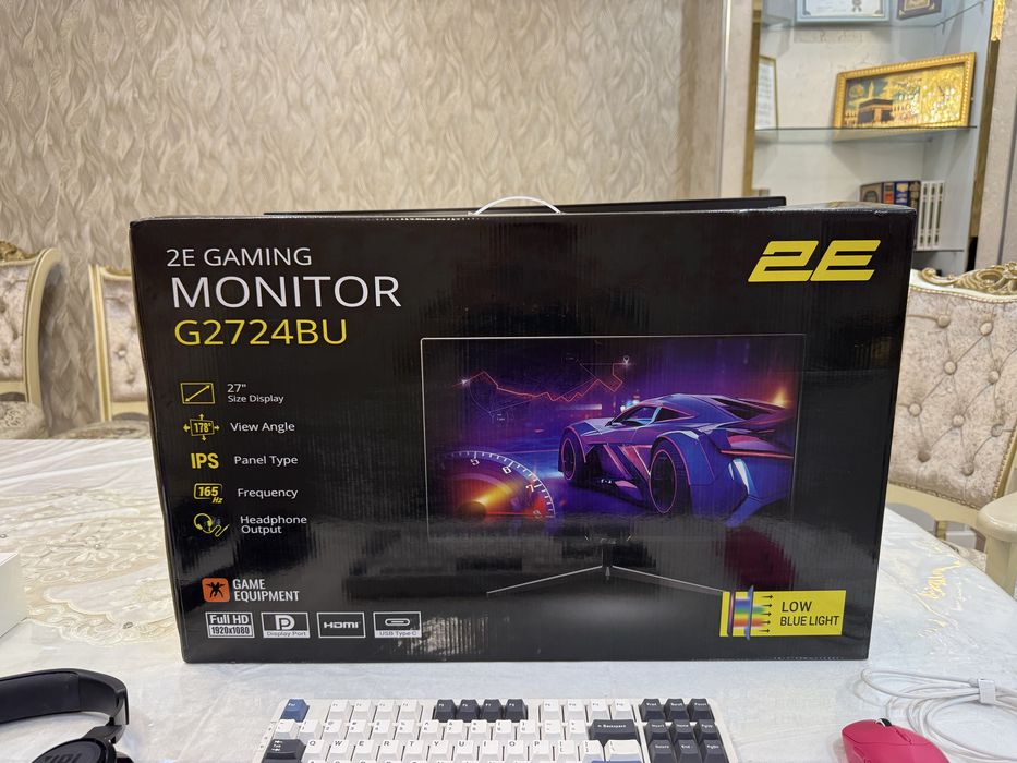 Монитор 2E 165 Hz, Full HD, 27’, Мех-я клавиатура, Rappo мышка, JBL н.