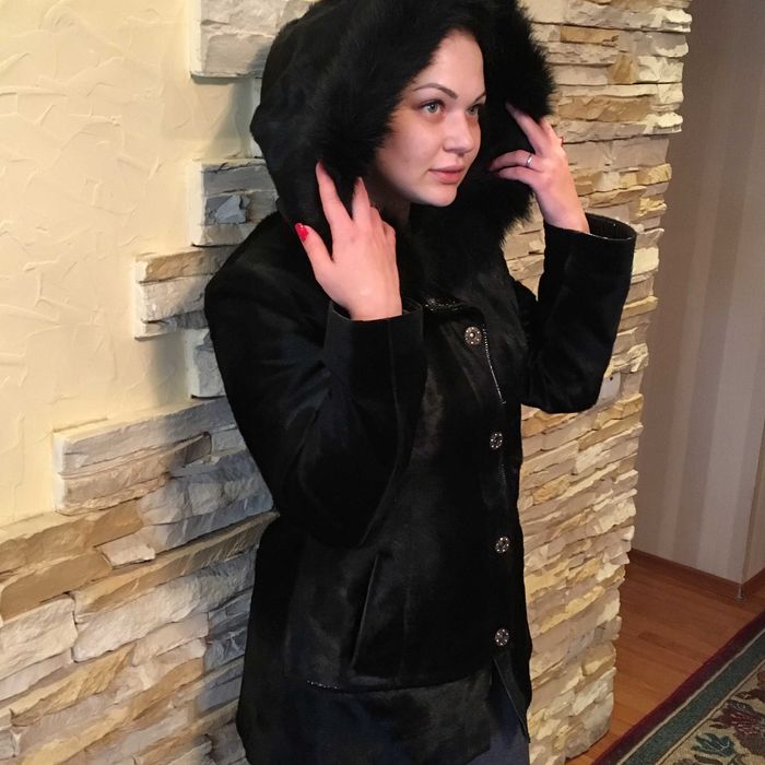 ШУБА черная авто-леди