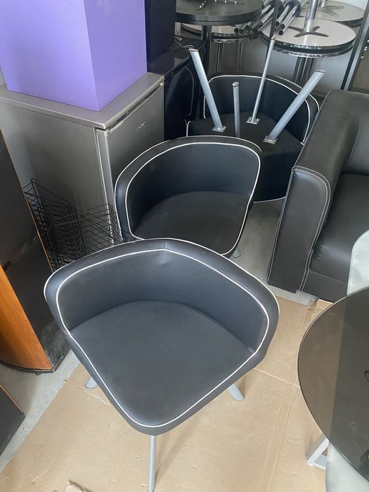 Трапезна Маса Стъклена с Принт комплекс с 4 стола