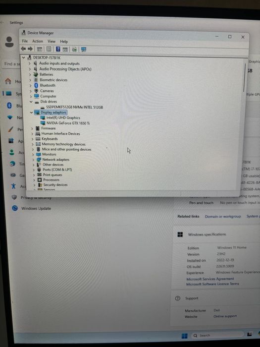 Dell XPS 15 9500 Amanet BKG