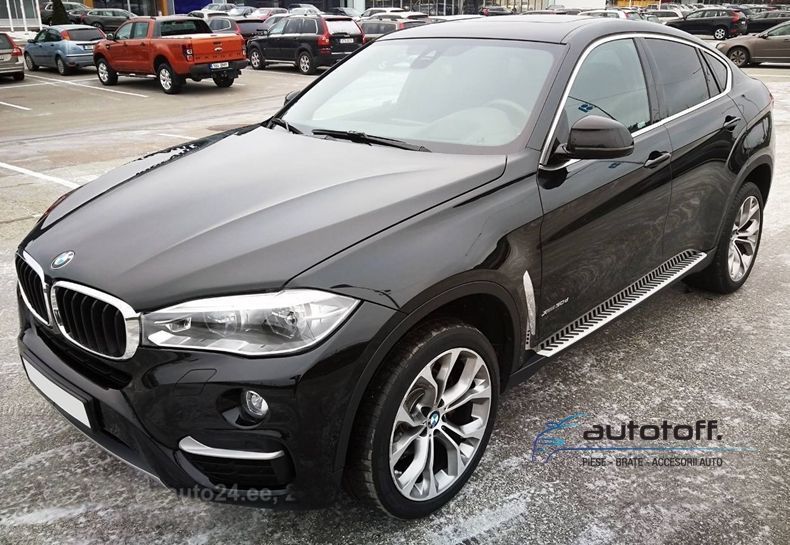 Praguri laterale BMW X6 F16 (2015+) - trepte aluminiu