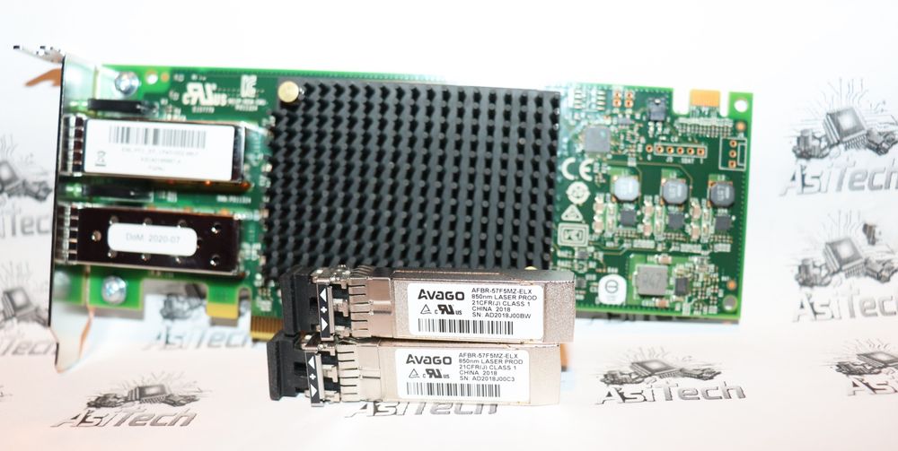 HBA Fiber Channel 16Gb Emulex Broadcom LPe3001-M6-F + 2 x Avago