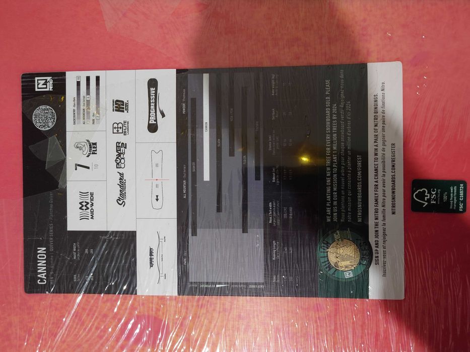 Nitro Quiver Cannon Snowboard 203, 2022 ––– Noua, in tipla