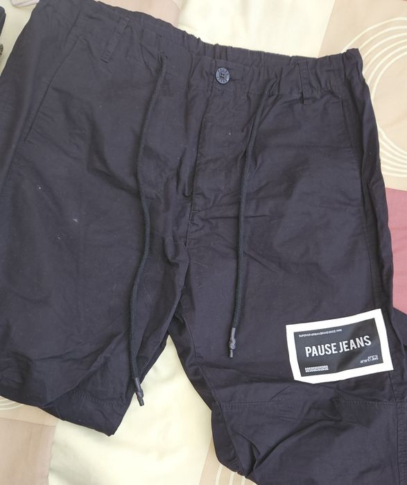 Панталони Pause jeans ,  Кожен черен  панталон Mango, кафяв H&M