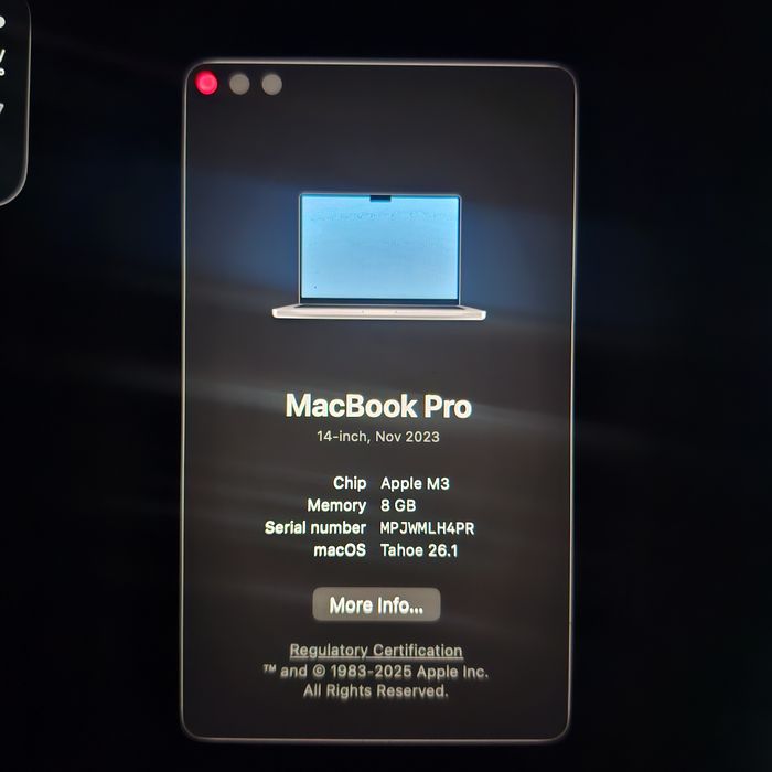 Macbook pro m3 8/512