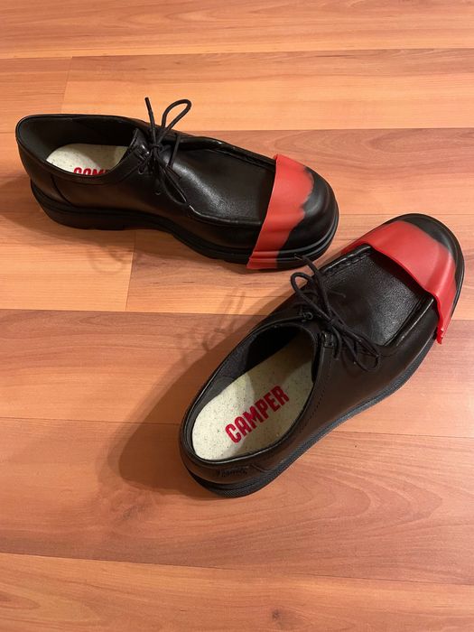 Черни кожени дамски Camper обувки