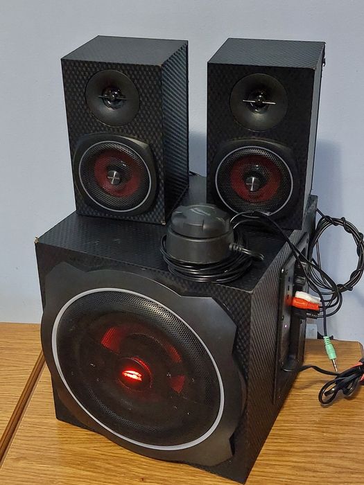 Boxe 2.1 SpeedLink Carbon RGB 60W, Bluetooth, Subwoofer activ, sateliti
