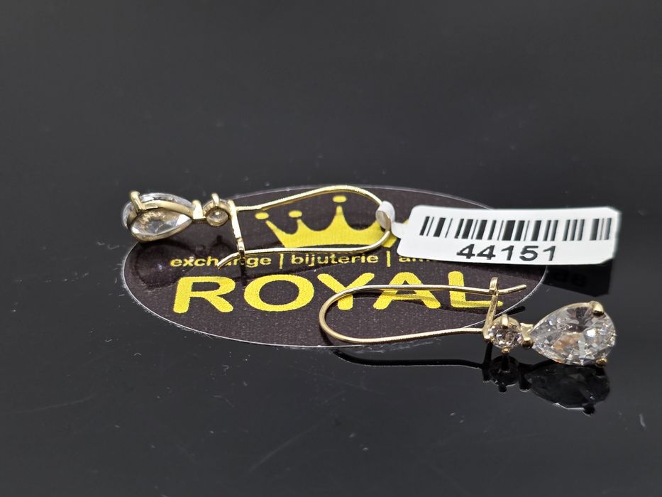Bijuteria Royal: Cercei aur 14k/1.59 gr