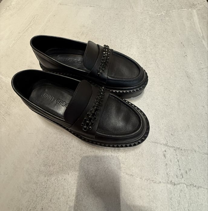 JIMMY CHOO 40mm Bryer loafers 37.5