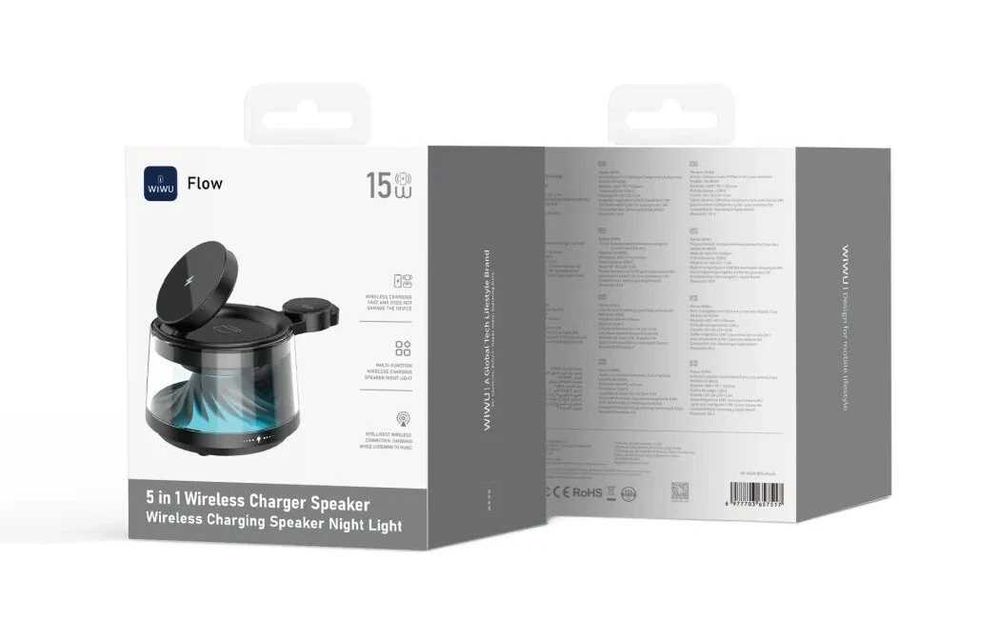 Wiwu Wi-W039 Qi Док-станция 5в1 MagSafe 15W iPhone 17 iWatch AirPods