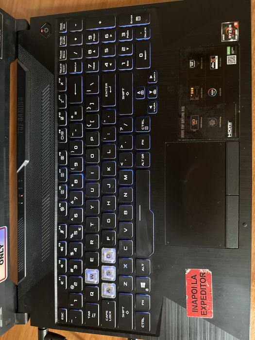 Laptop  gaming asus tuf a15 ryzen 9/gtx 1660