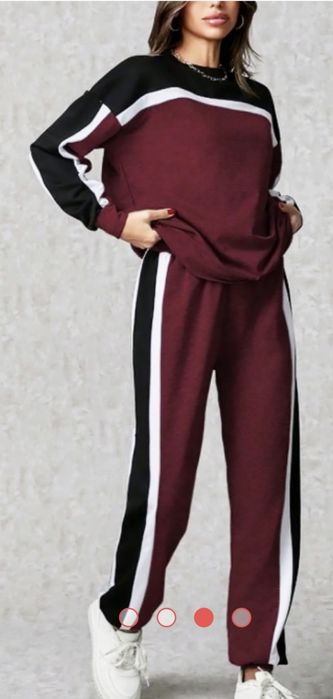 Нов дамски комплект в бордо!