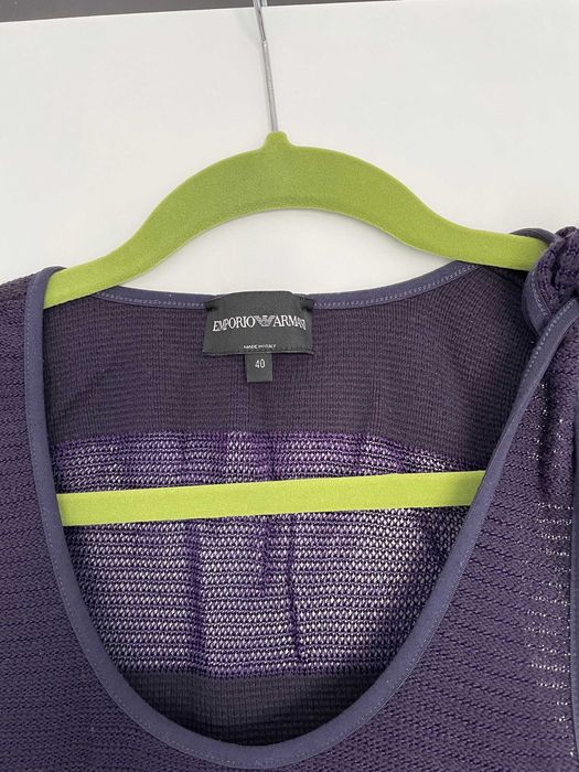 Vand top/ maieu Emporio Armani, marime 40 (M), legare cu funda pe umar