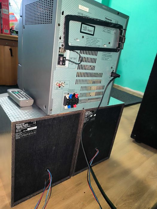 МОЩНА Panasonic аудио система – 5 CD, бас, дистанционно | ПЕРФЕКТНА