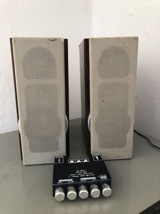 Boxe +mini amplificare cu bluetooth si subwoofer
