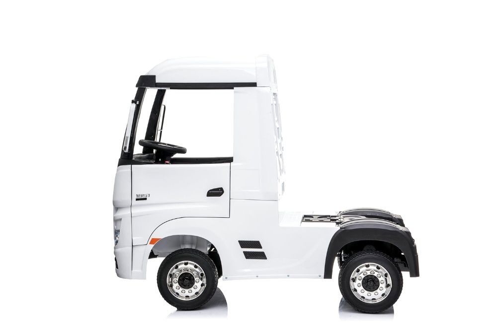 Camion electric copii Mercedes ACTROS 4x4 180W 12V PREMIUM #Alb